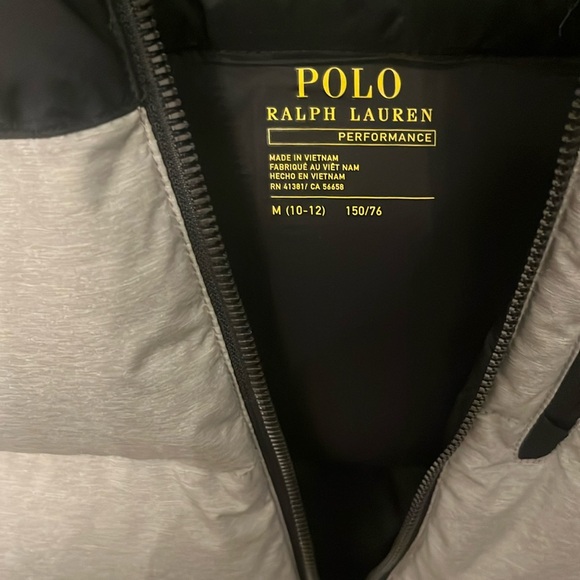 Polo by Ralph Lauren Black and Gray Puffer Jacket - Picture 3 of 3